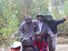 групповое фото в лесу